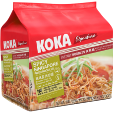 Koka Signature Instant Noodles No MSG Spicy Singapore 5x85 gm x 12
