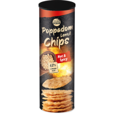 Bon Asia Poppadom Chips Hot & Spicy 70 gm x 12