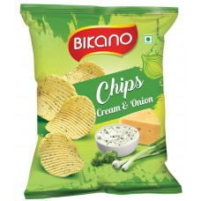 Bikano Chips Cream & Onion 60 gm x 80
