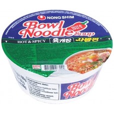 Nongshim Hot & Spicy Bowl Noodles 86 gm x 12