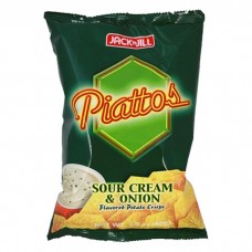 Jack n' Jill Piattos Sour Cream & Onion 85 gm x 50